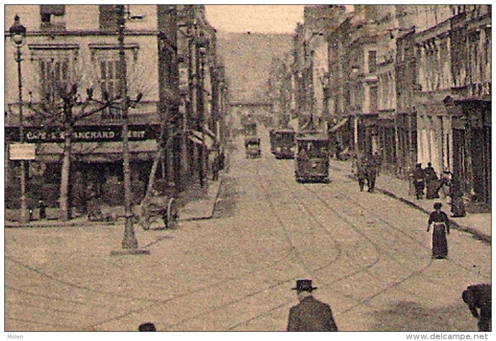 ATTELAGE DE CHIEN (à Gauche) - TRAMWAY TRAM – PLACE ST-SEVER & LA RUE LAFAYETTE * Circ. 1918 * ROUEN 790 - Rouen