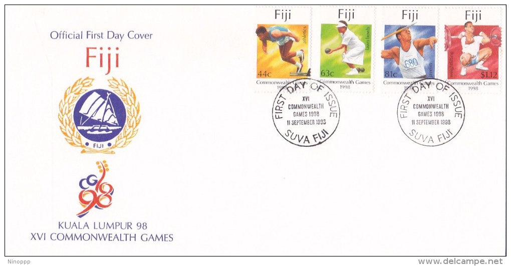 Fiji 1998 Kuala Lumpur Commonwealth Games FDC - Fiji (1970-...)
