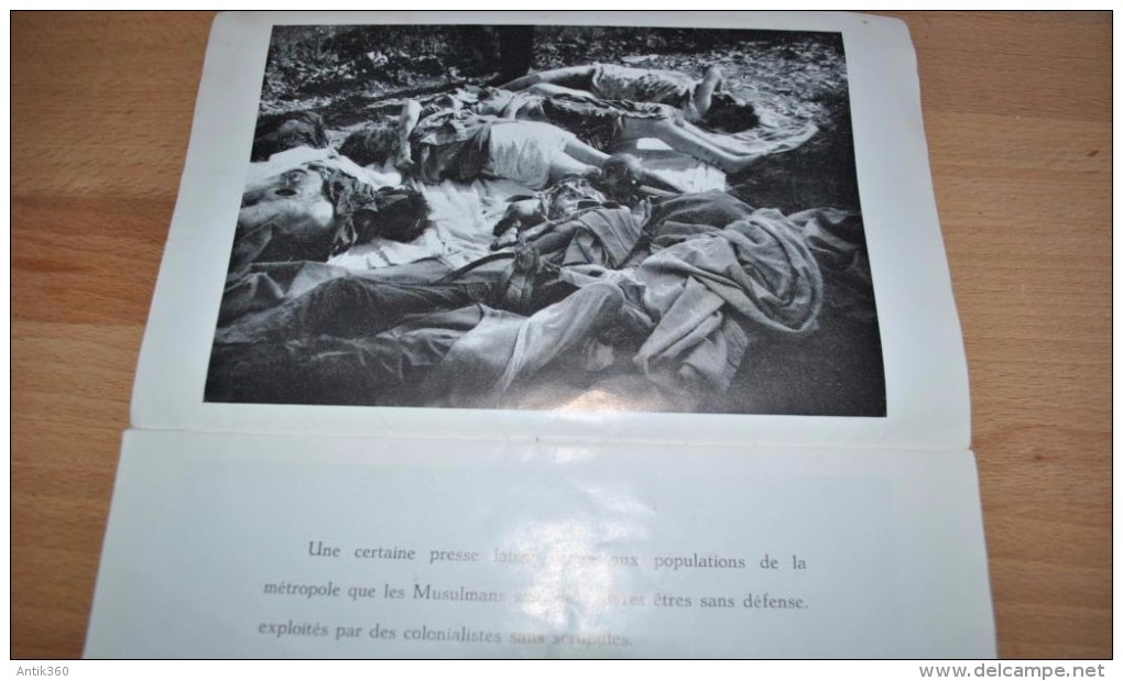 Livret Propagande Algérie Française "Massacre D'El-Alia 20 Août 1955" Photos Chocs - Geschiedenis