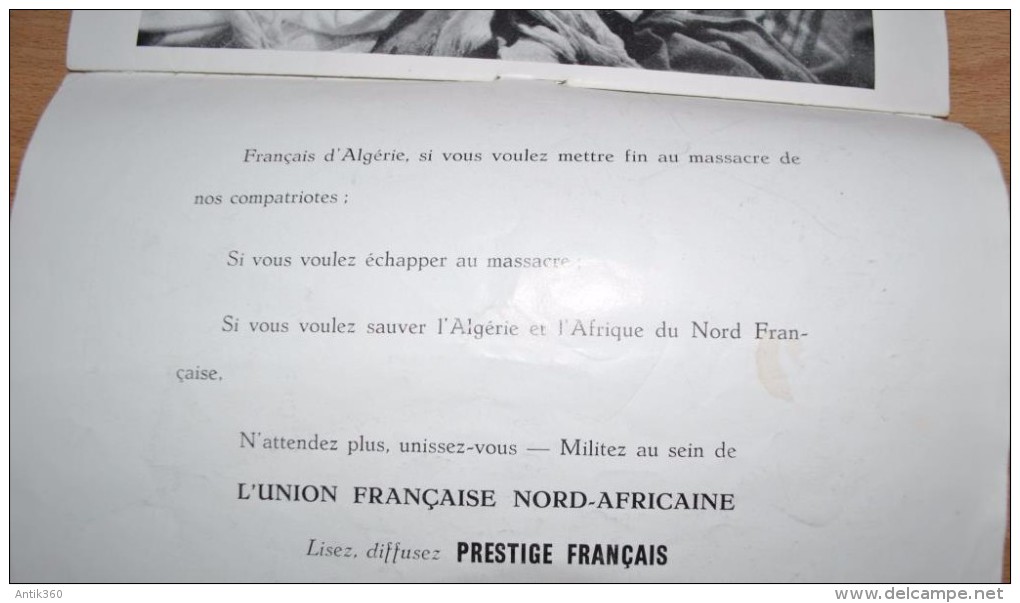 Livret Propagande Algérie Française "Massacre D'El-Alia 20 Août 1955" Photos Chocs - Histoire