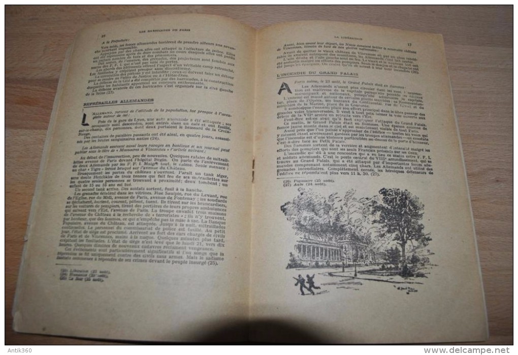 Petit Fascicule "Les Barricades De Paris" VII La Libération édition Armand Fleury Du 4ème Trimestre 1944 - War 1939-45