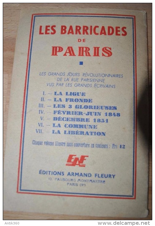 Petit Fascicule "Les Barricades De Paris" VII La Libération édition Armand Fleury Du 4ème Trimestre 1944 - War 1939-45