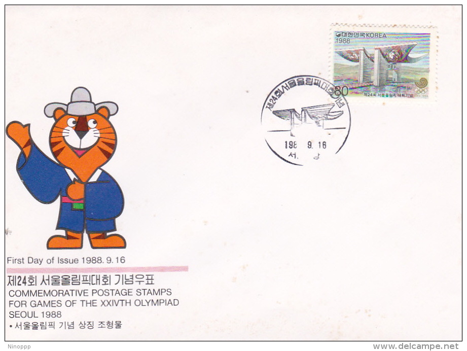 Korea 1988 XXIV Olympic Games FDC - Korea (Zuid)