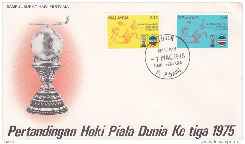 Malaysia 1975 Hockey Championship FDC - Malaysia (1964-...)