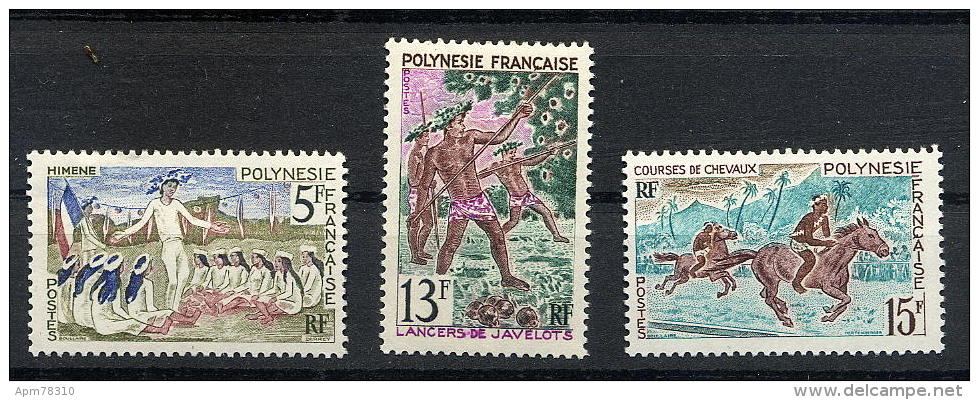 Polynésie - Himene - Lancer Javelot - Course Chevaux	Y&T	47-48-49	** - Unused Stamps