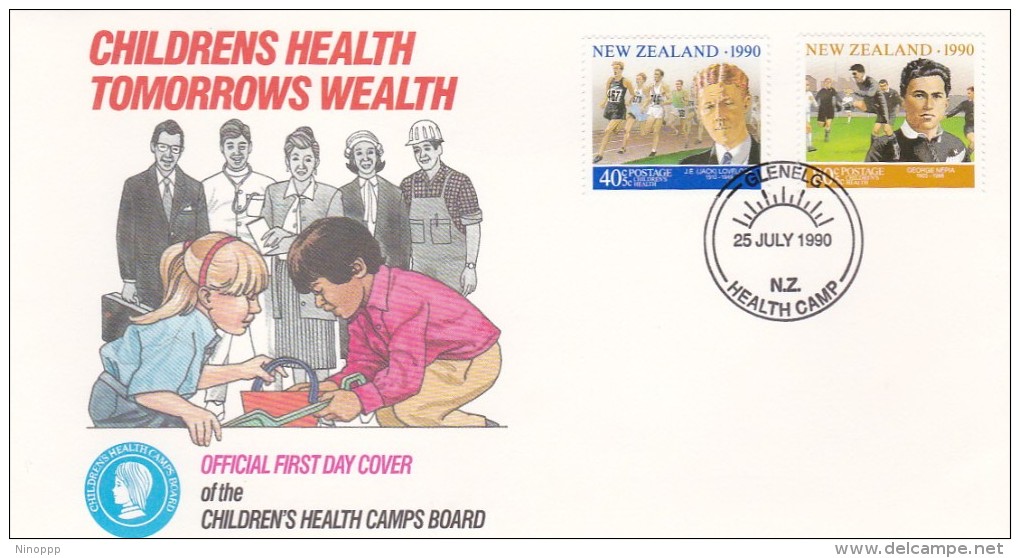 New Zealand 1990 Children Health FDC - FDC