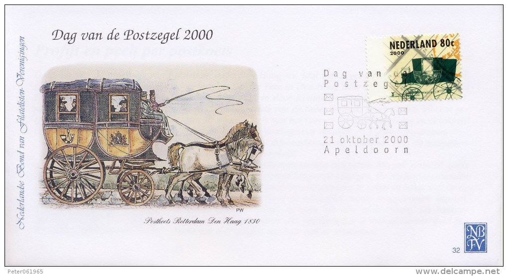 Envelop Dag Van De Postzegel 2000 - Cartas & Documentos