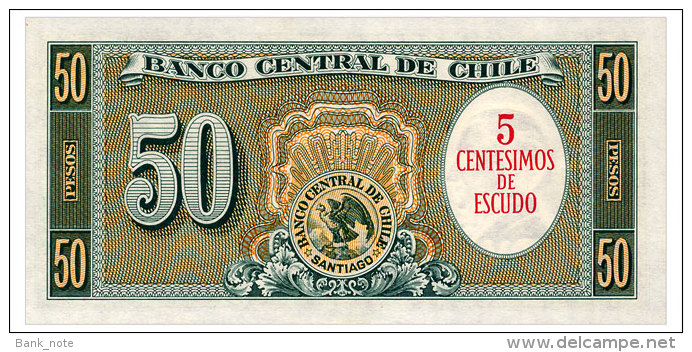 CHILE 5 CENTESIMOS ND(1960) Pick 126b Unc - Chile