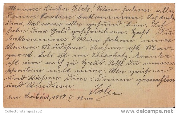 17901- WAR PRISONERS CORRESPONDENCE, CENSORED, FROM TRANSYLVANIA TO PENZA-RUSSIA, RED CROSS, 1917, HUNGARY - Briefe U. Dokumente
