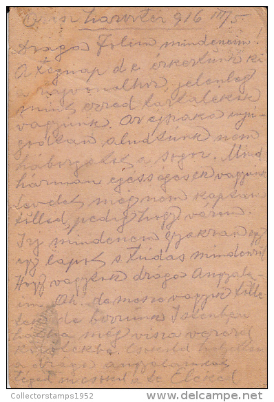 17916- WAR FIELD CORRESPONDENCE, POSTCARD, CENSORED, FROM RUSSIAN BORDER, FIELD POST NR 253, 1916, HUNGARY - Covers & Documents