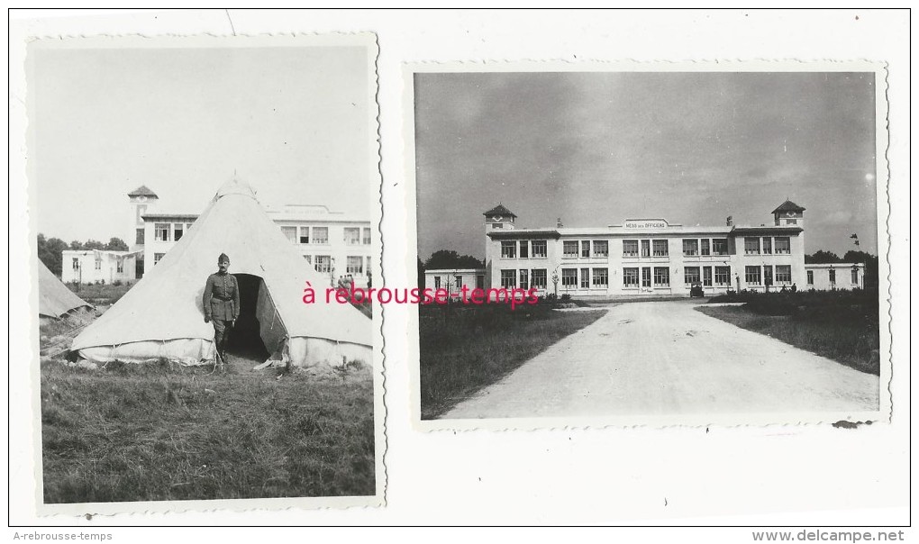 Camp De Mourmelon-mess Des Officiers Lieutenant Foret-dentelées 8x 10,8cm - Guerre, Militaire