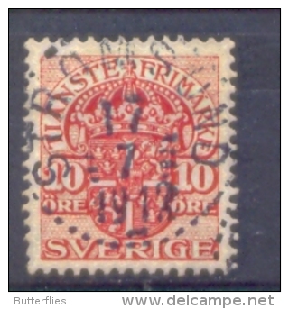 Zweden - 1910 - 1919 - Yv.  - Service - 24 - ... - 1855 Prephilately