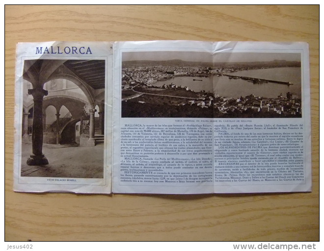 ANTIGUO FOLLETO INFORMATIVO DE LA CIUDAD -   PALMA DE MALLORCA -  VER FOTOS - Cuadernillos Turísticos