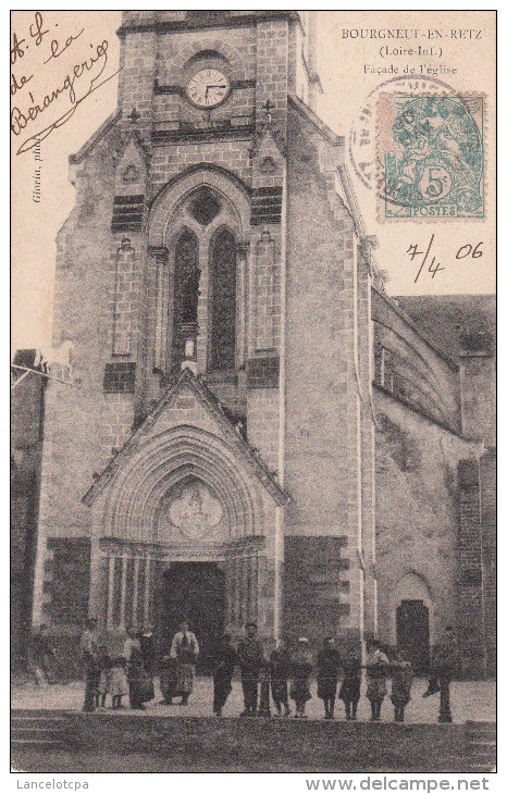 44 - BOURGNEUF EN RETZ / FACADE DE L'EGLISE - Bourgneuf-en-Retz