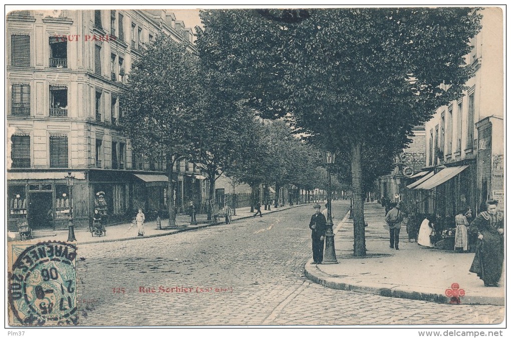 TOUT PARIS -  Rue Sorbier, XX° Arrt - Arrondissement: 20