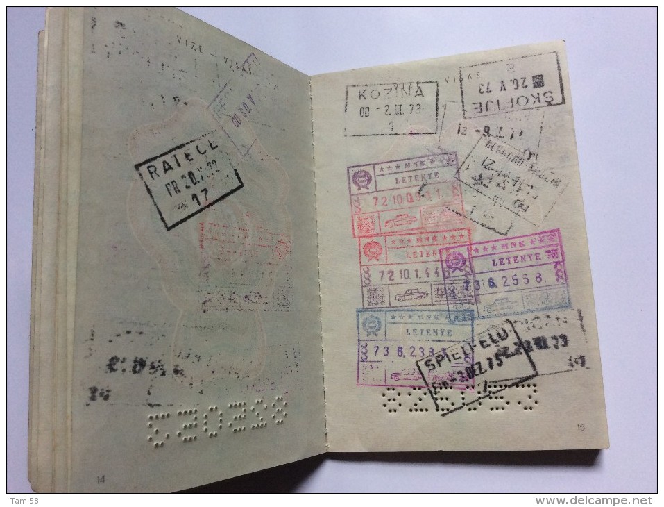 PASSEPORT  PASSPORT REISEPASS  YUGOSLAVIA  1972. VISA TO:  LEBANON  LIBANON  ,  CEYLON   ,  AUSTRALIA ,  INDIA , RUSSIA - Historische Dokumente