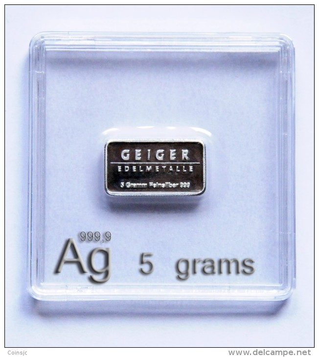5 Grams - 999 Pure Silver - Zonder Classificatie