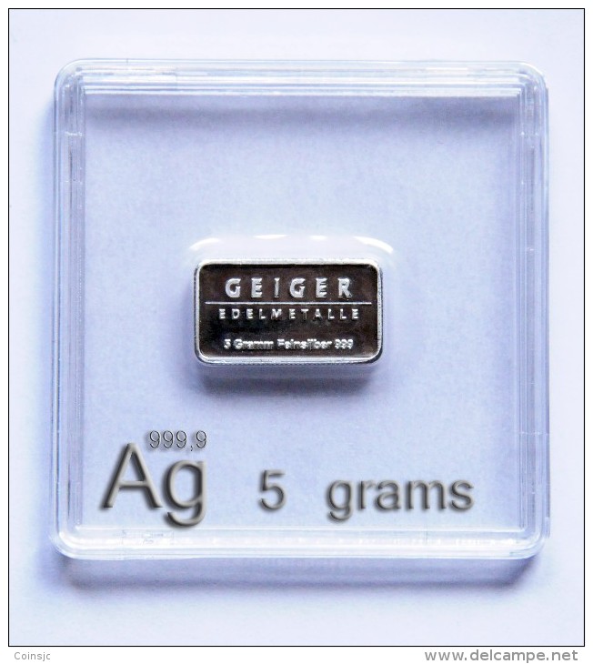 5 Grams - 999 Pure Silver - Non Classés