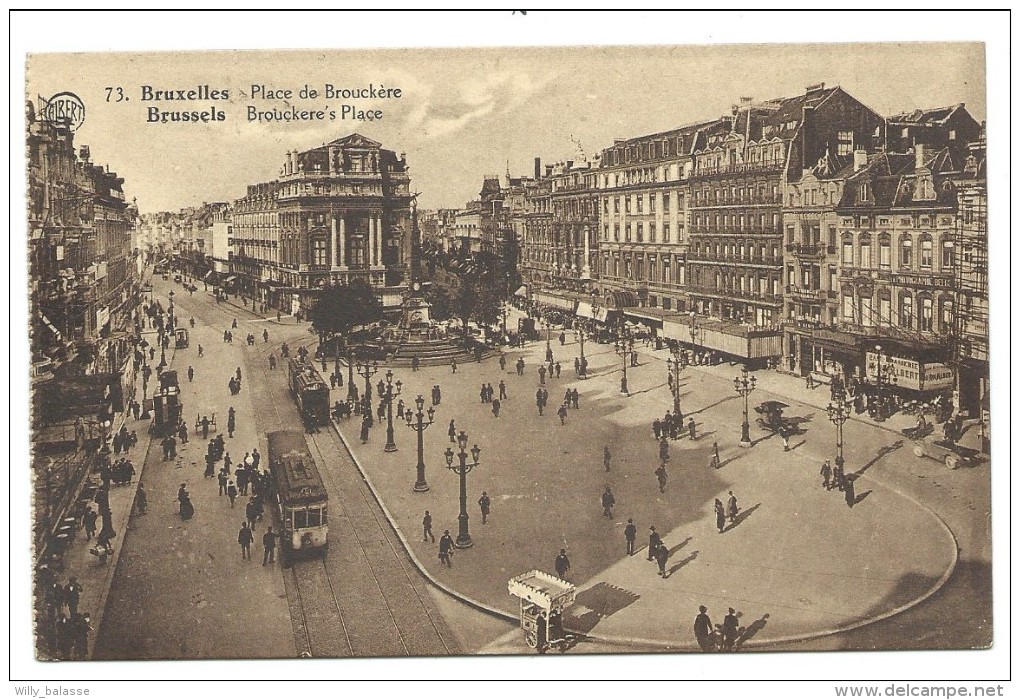 CPA - BRUXELLES - BRUSSEL - Place De Brouckère  - Tram  N2   // - Places, Squares