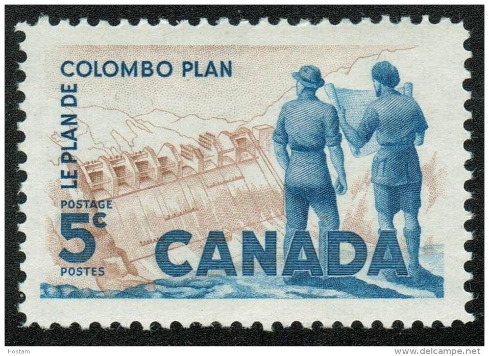 CANADA 1961, # 394, COLOMBO PLAN: POWER PLAN,         M NH STAMPS - Neufs