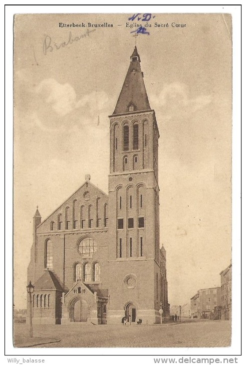 CPA - Bruxelles - ETTERBEEK - Eglise Du Sacré Coeur - Kerk   // - Etterbeek