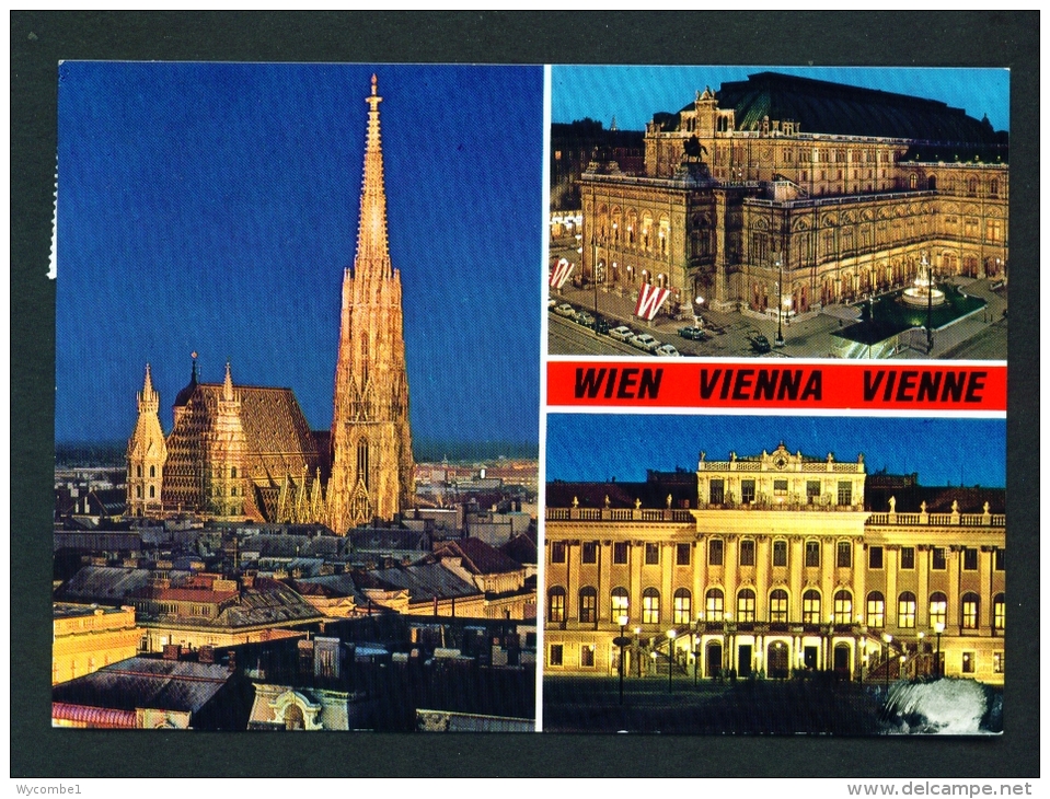 AUSTRIA  -  Vienna  Multi View  Used Postcard As Scans - Other & Unclassified