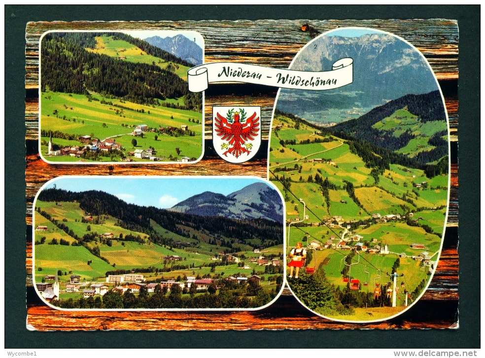 AUSTRIA  -  Niederau  Wildschonau  Multi View  Used Postcard As Scans - Wildschönau