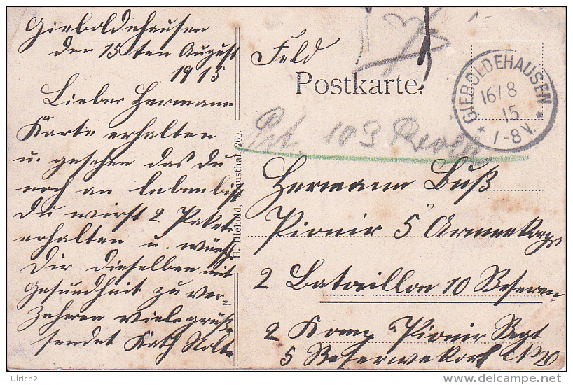 AK Schalkerteich Bei Festenburg - Der Oberharz - Feldpost - 1915 (14348) - Clausthal-Zellerfeld