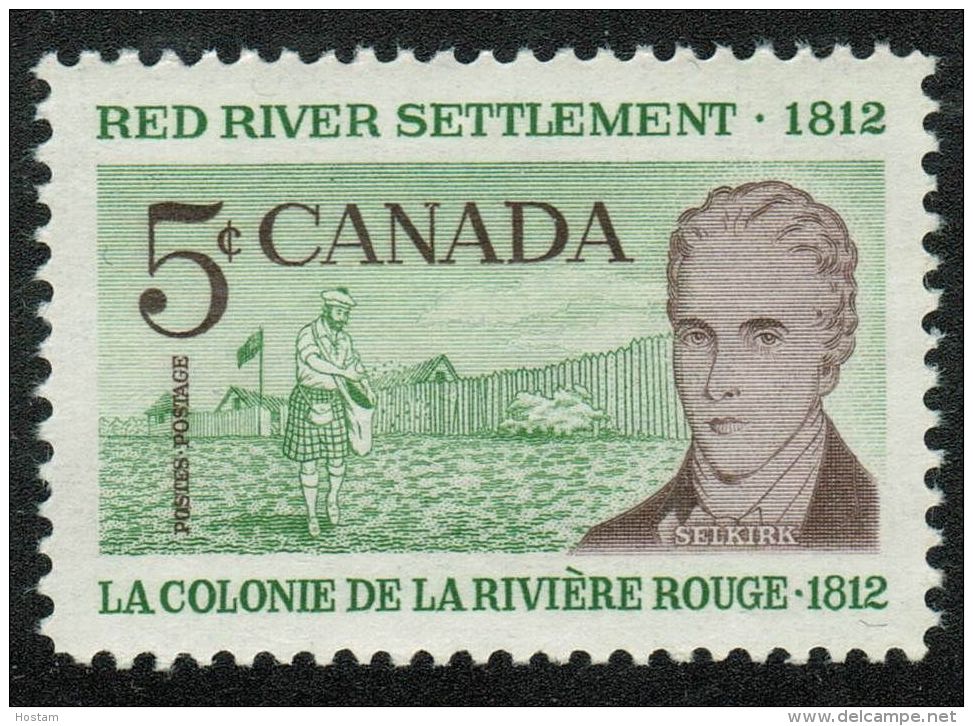 CANADA, 1962,  # 397, RED RIVER SETTLEMENT - Neufs