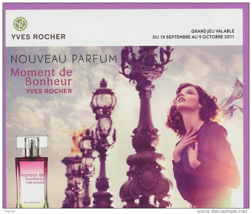 F - Carte  Yves Rocher - Moment De Bonheur  - Perfume Card - Profumeria Moderna (a Partire Dal 1961)