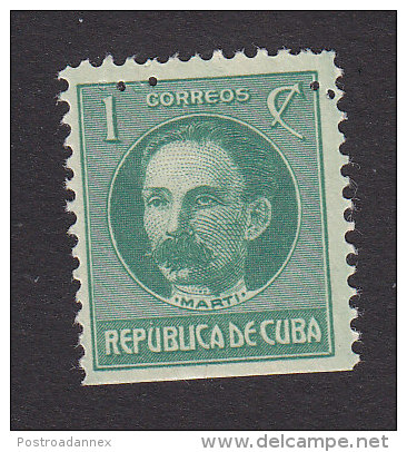 Cub, Scott #264, Mint Hinged, Jose Marti, Issued 1917 - Neufs