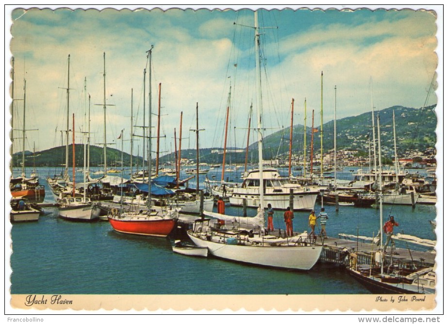 ST.THOMAS - VIRGIN ISLANDS YACHT HAVEN HARBORS/ WITH ANTIGUA THEMATIC STAMP UNIVERSAL POSTAL UNION - Vierges (Iles), Britann.