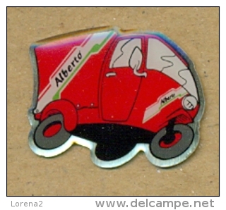 13-aut126. Pin Motocarro Alberto - Transport