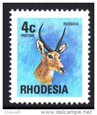 Rhodesia - 1976 Definitive 4c Reprint White Gum Fluorescent Paper (**) - Rhodesia (1964-1980)