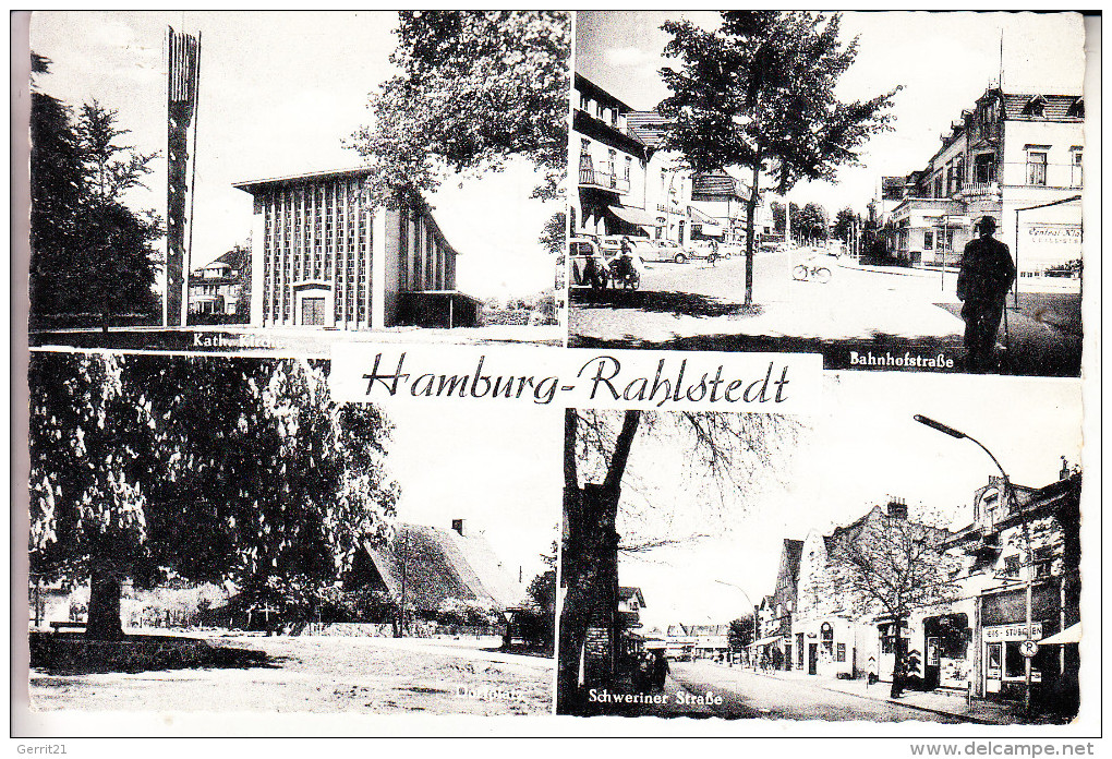 2000 HAMBURG - RAHLSTEDT, Mehrbildkarte, 1962 - Wandsbek