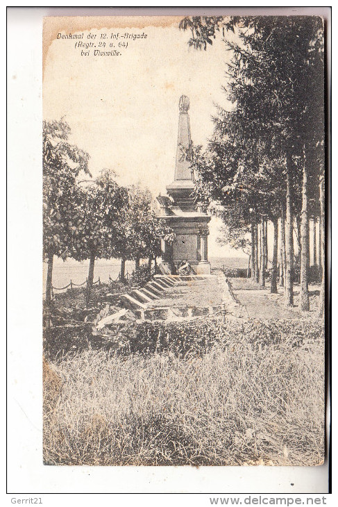 F 57130 VIONVILLE, 1.Weltkrieg, Denkmal Der 12. Infanterie Brigade, Leicht Fleckig - Ars Sur Moselle