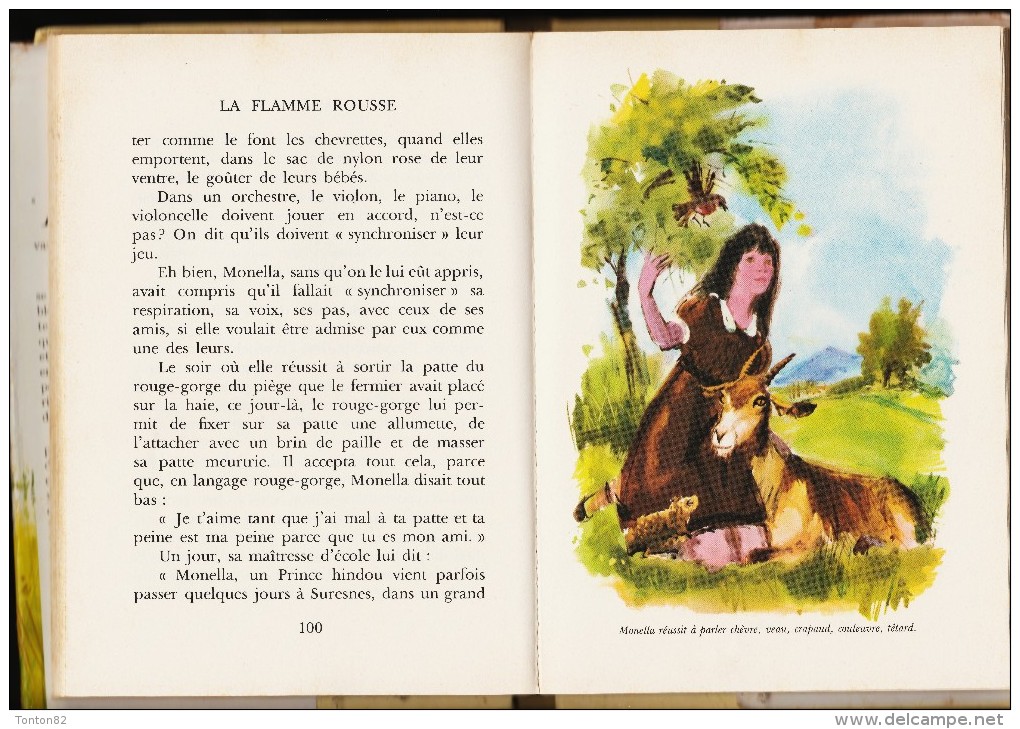 Minou Drouet - La Flamme Rousse - Idéal Bibliothèque N° 347 - ( 1968 ) . - Ideal Bibliotheque