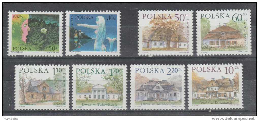 Pologne  1997    N° 3430 /31 + 3432 /33 + 3442 /45  Neuf X X  .= 8 Valeurs - Neufs