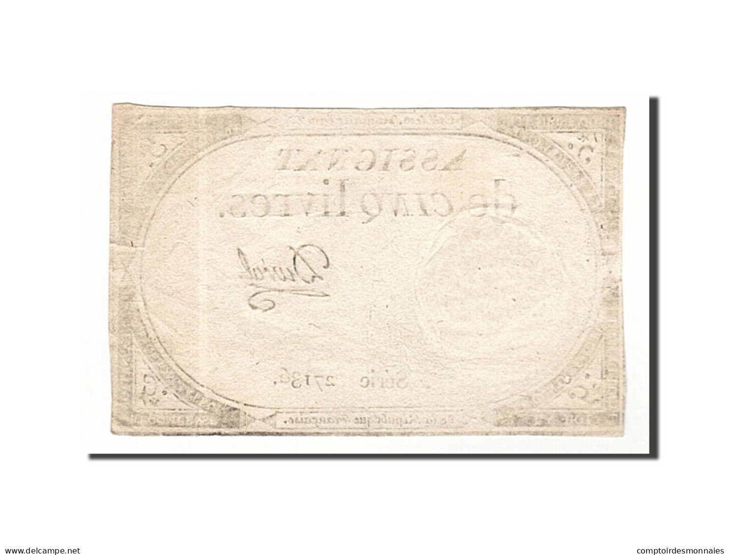 Billet, France, 5 Livres, 1793, Duval, TTB, KM:A76, Lafaurie:171 - Assignats & Mandats Territoriaux