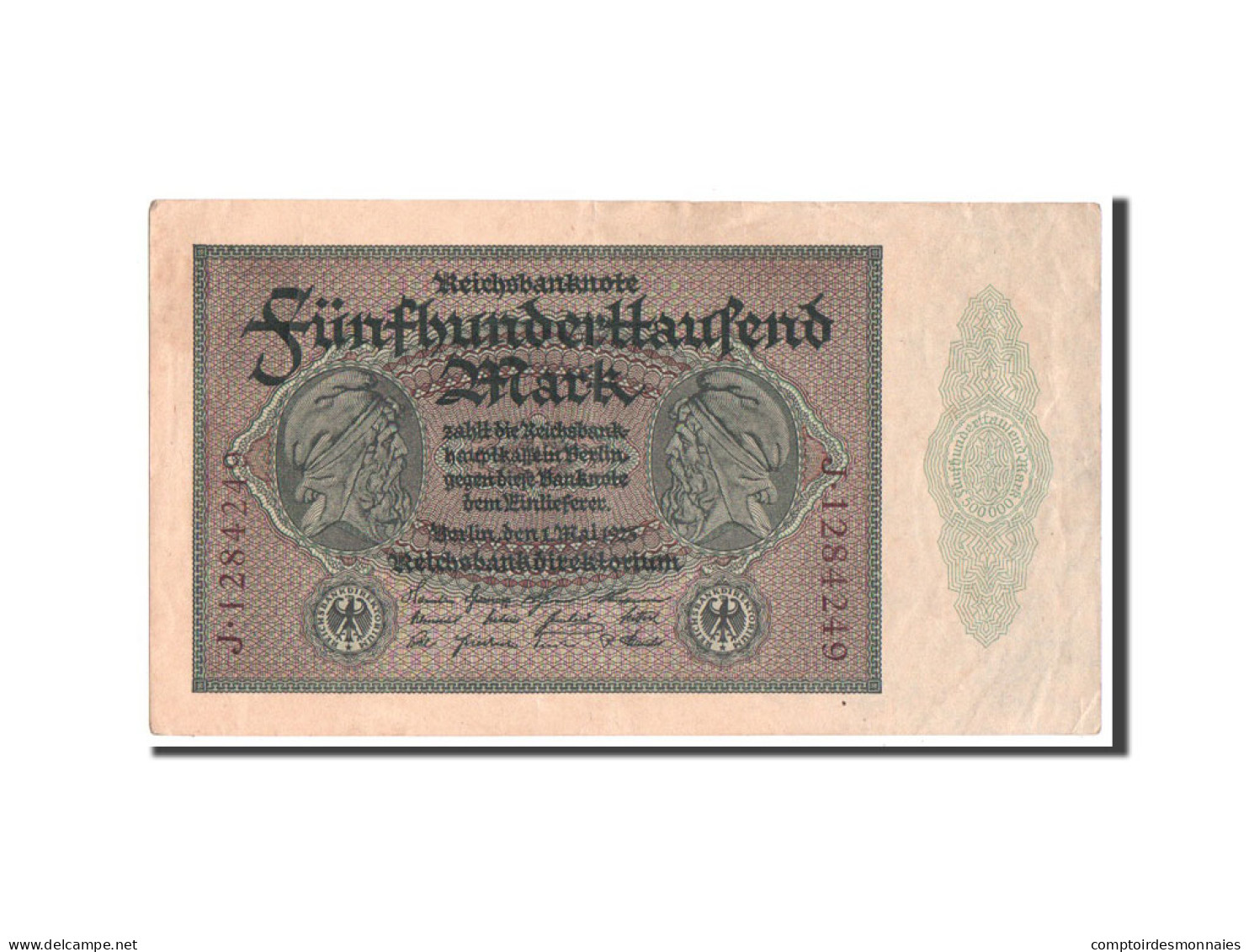 Billet, Allemagne, 500,000 Mark, 1923, TTB - 500000 Mark