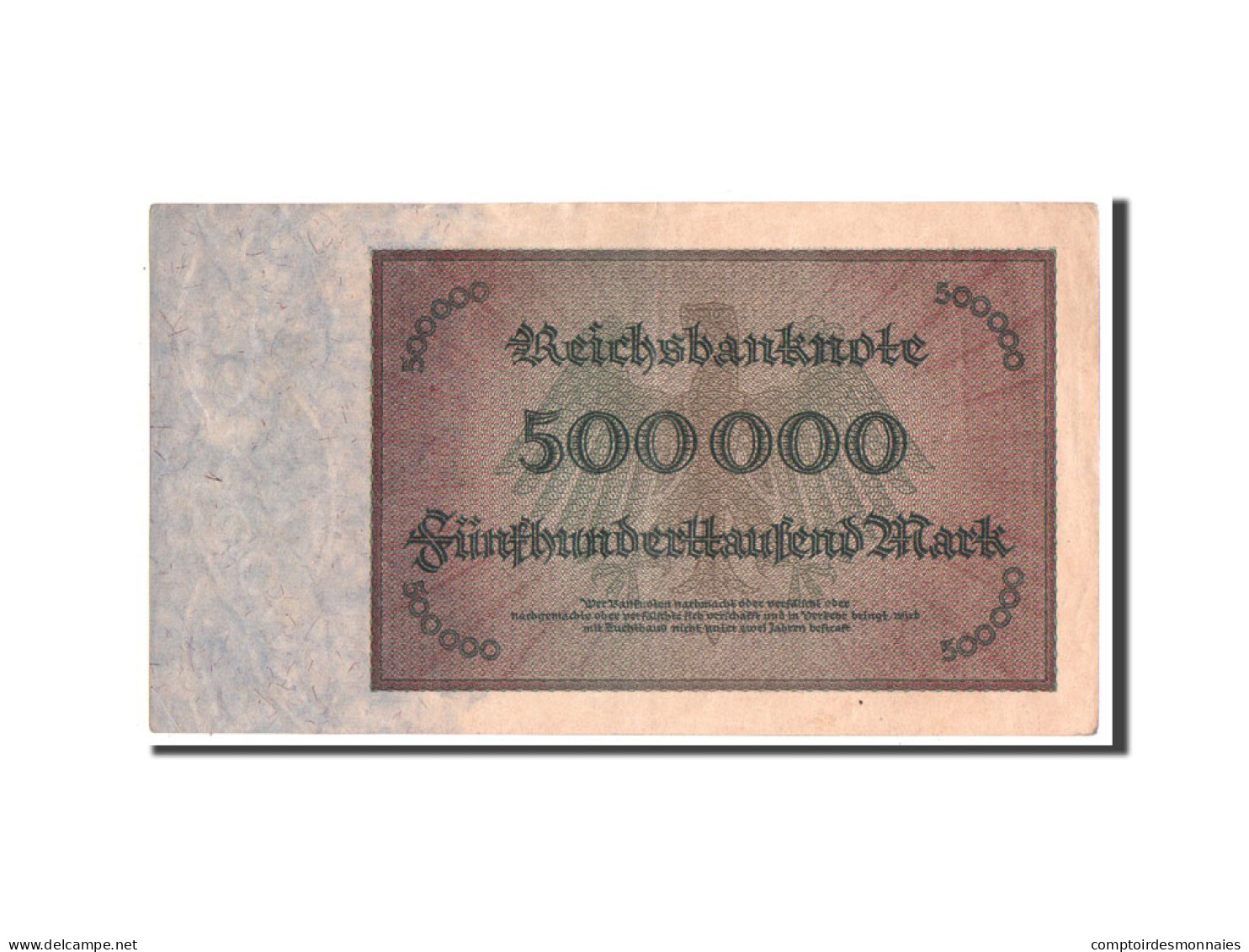 Billet, Allemagne, 500,000 Mark, 1923, TTB - 500000 Mark