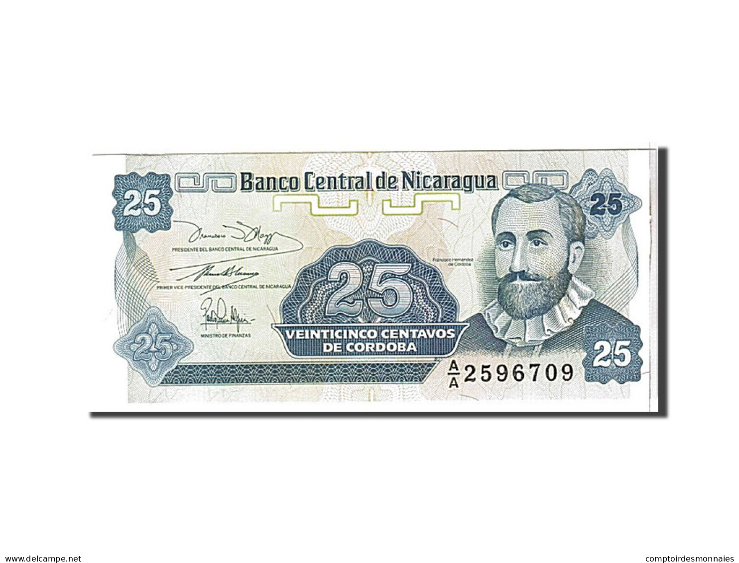 Billet, Nicaragua, 25 Centavos, 1991, KM:170a, NEUF - Nicaragua