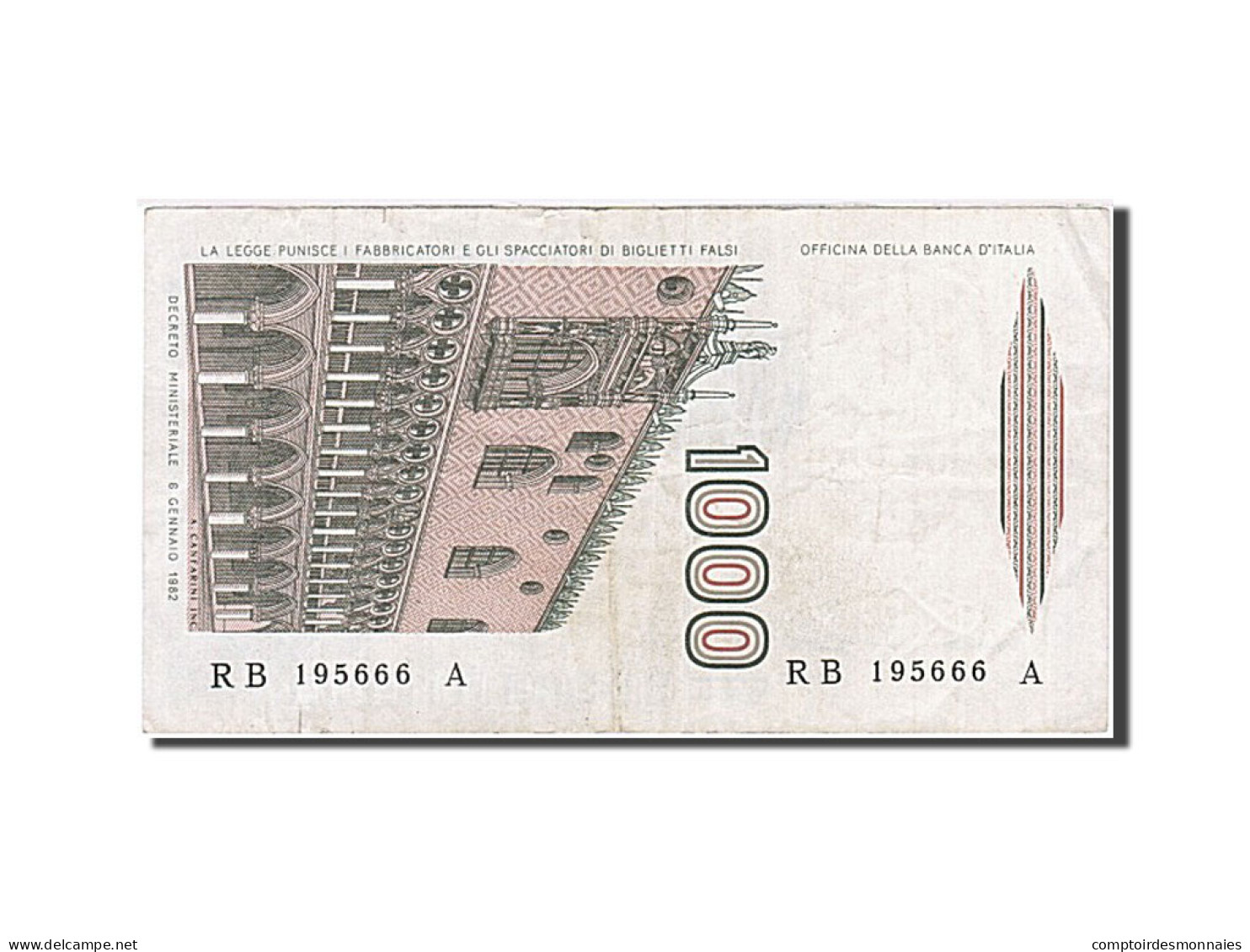 Billet, Italie, 1000 Lire, 1982, 1982-01-06, TTB - 1.000 Lire