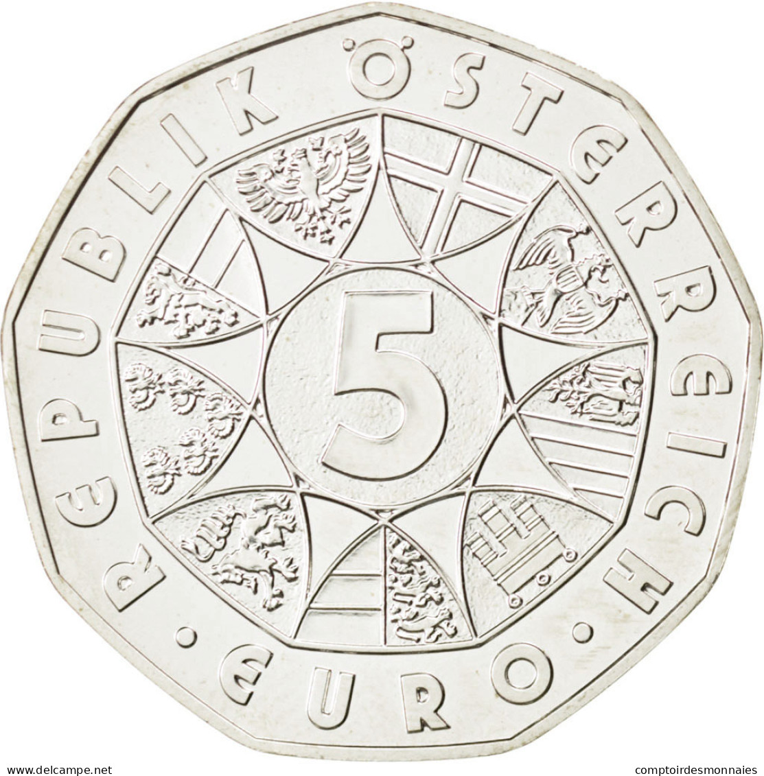 Autriche, 5 Euro, 2010, SPL, Argent, KM:3192 - Autriche