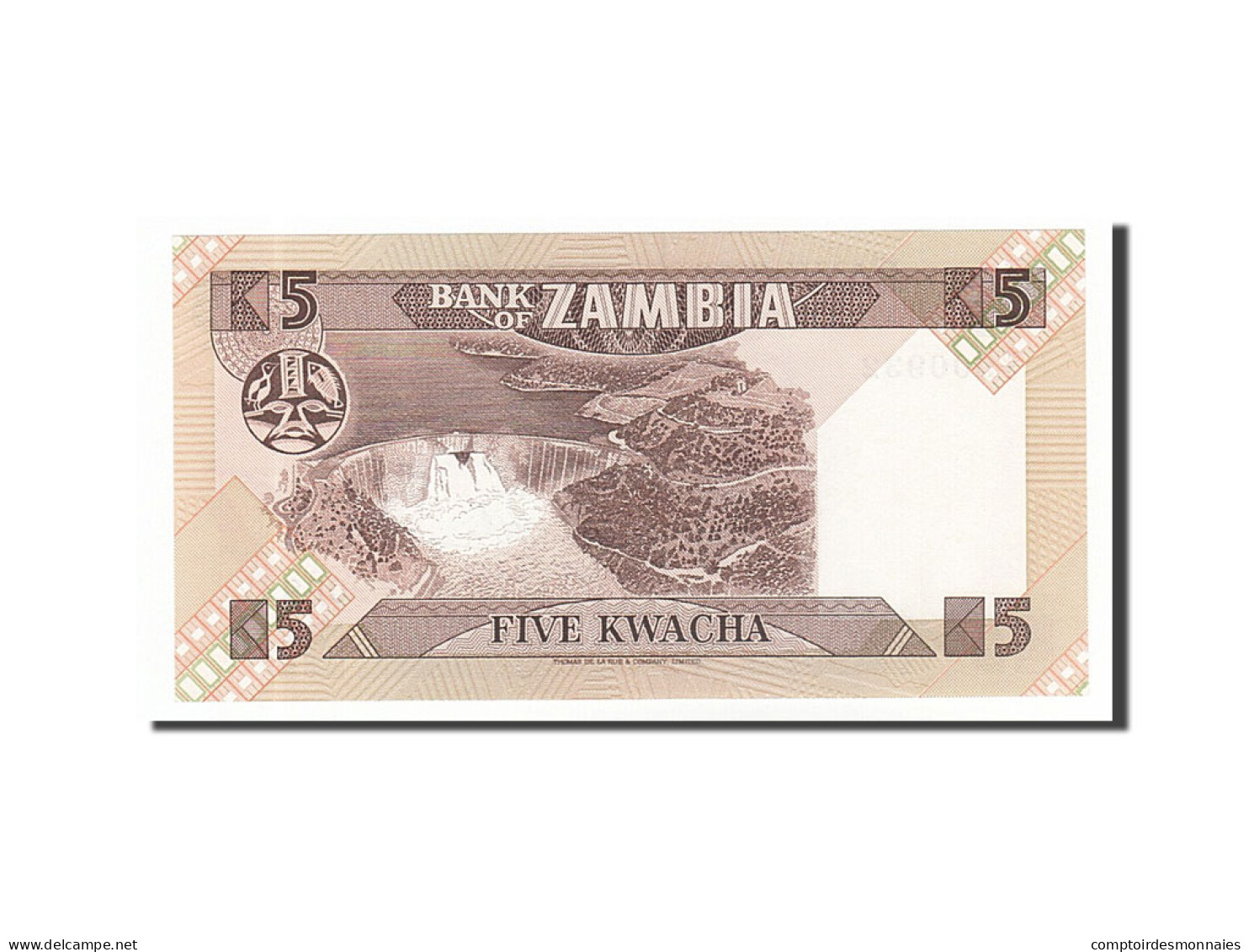 Billet, Zambie, 5 Kwacha, 1988, NEUF - Zambia