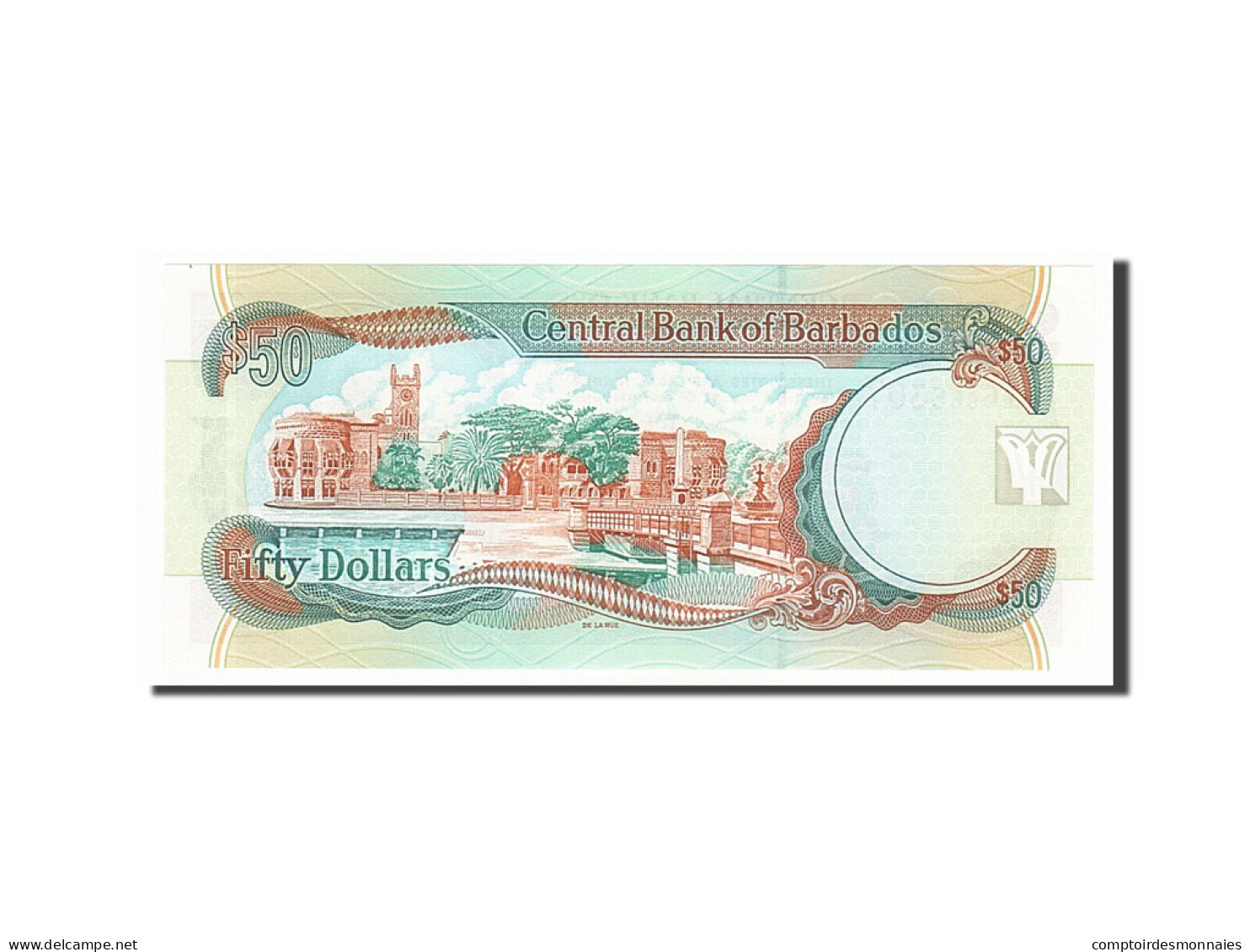 Billet, Barbados, 50 Dollars, 2000, NEUF - Barbados (Barbuda)