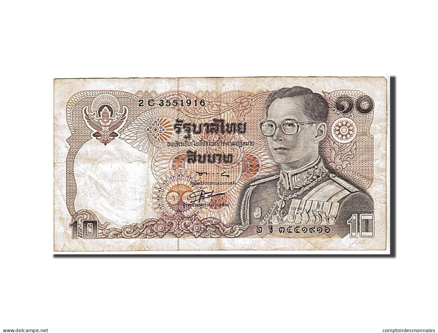 Billet, Thaïlande, 10 Baht, 1980, KM:87, TB - Thaïlande