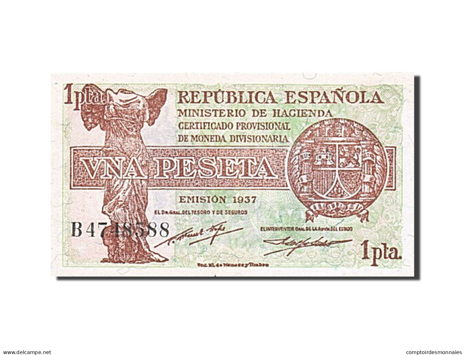 Billet, Espagne, 1 Peseta, 1937, NEUF - 1-2 Pesetas