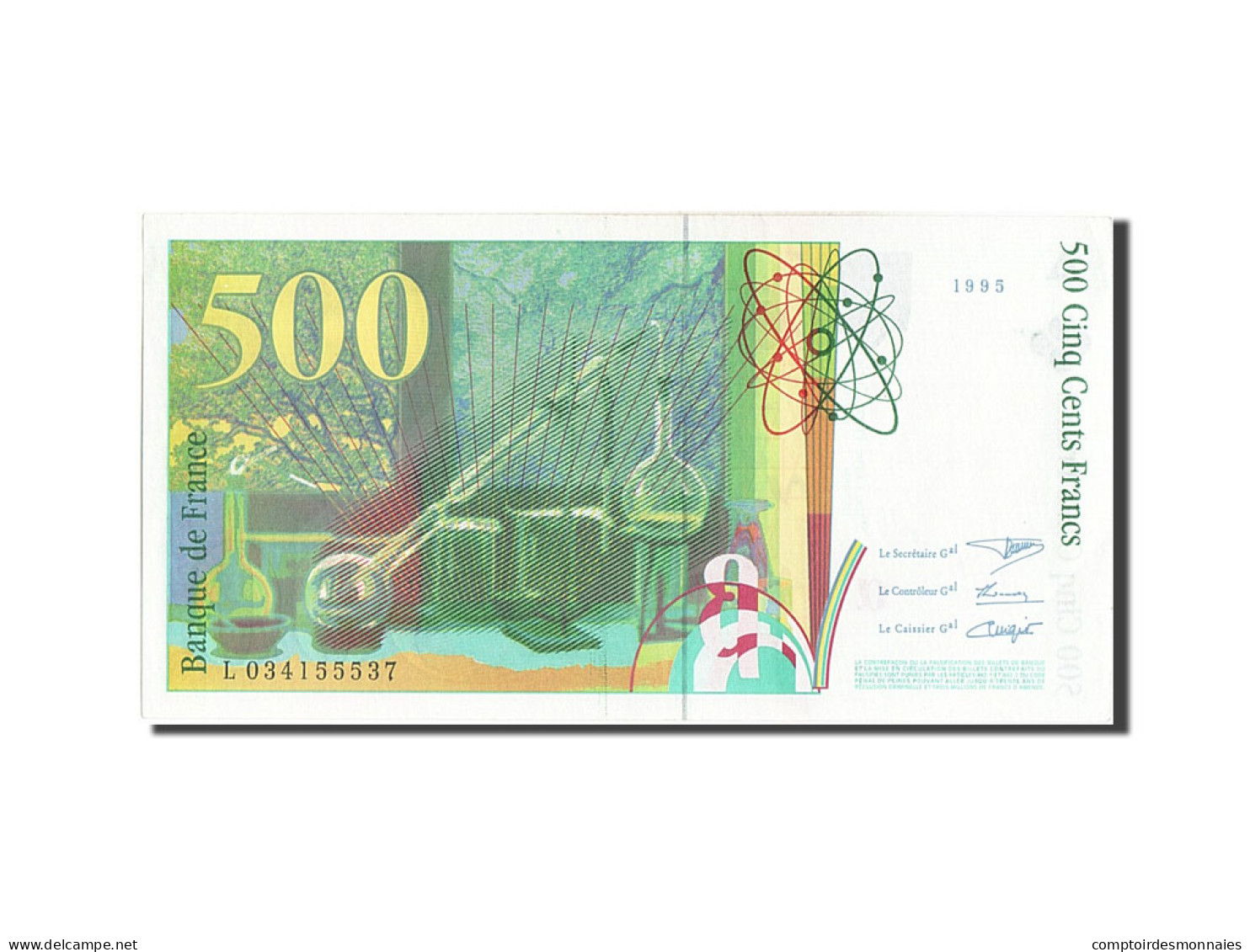 Billet, France, 500 Francs, 500 F 1994-2000 ''Pierre Et Marie Curie'', 1995 - 500 F 1994-2000 ''Pierre En Marie Curie''