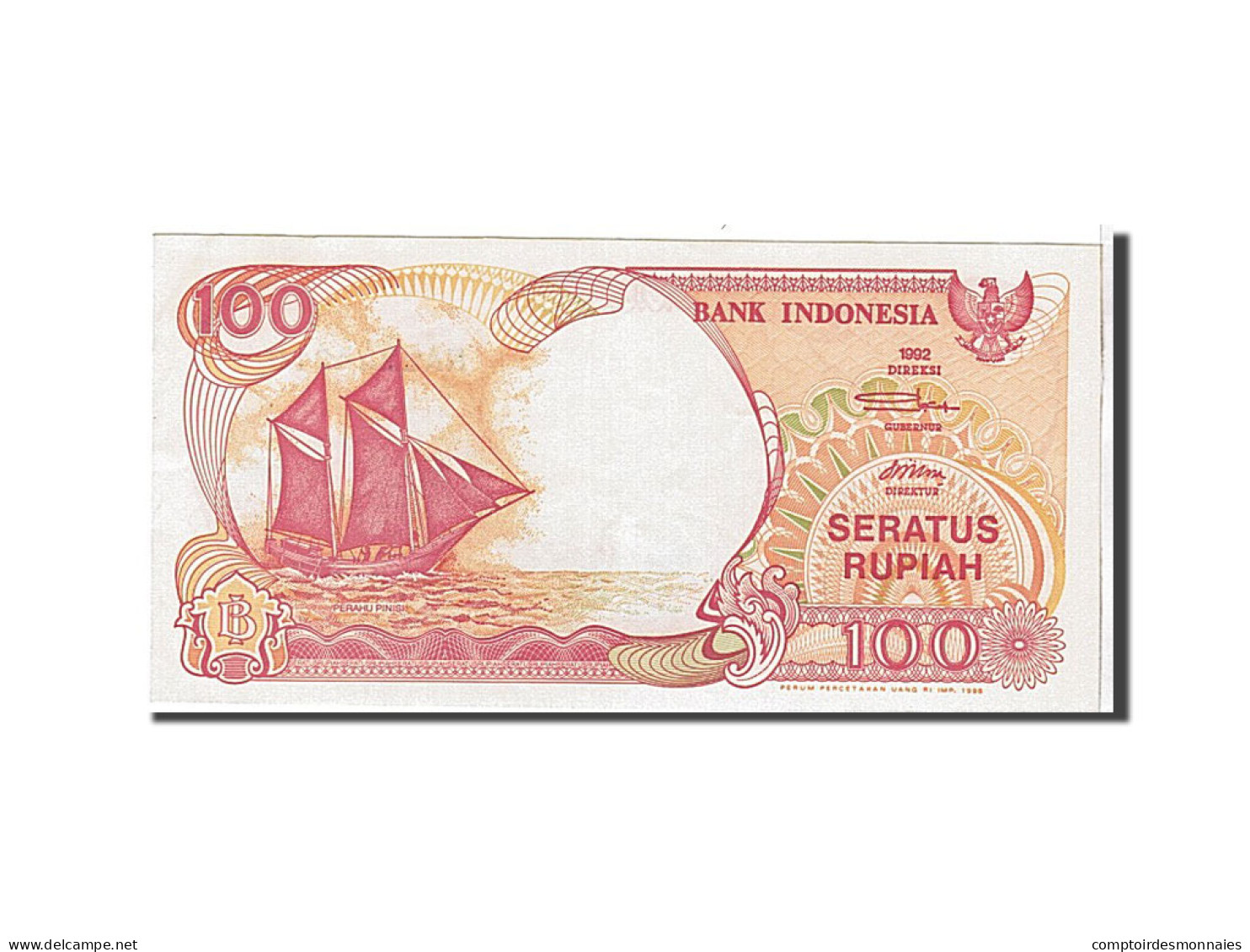 Billet, Indonésie, 100 Rupiah, 1992, KM:127a, SPL - Indonésie